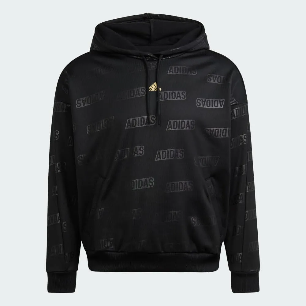 adidas Women's Embossed Monogram Fleece Hoodie