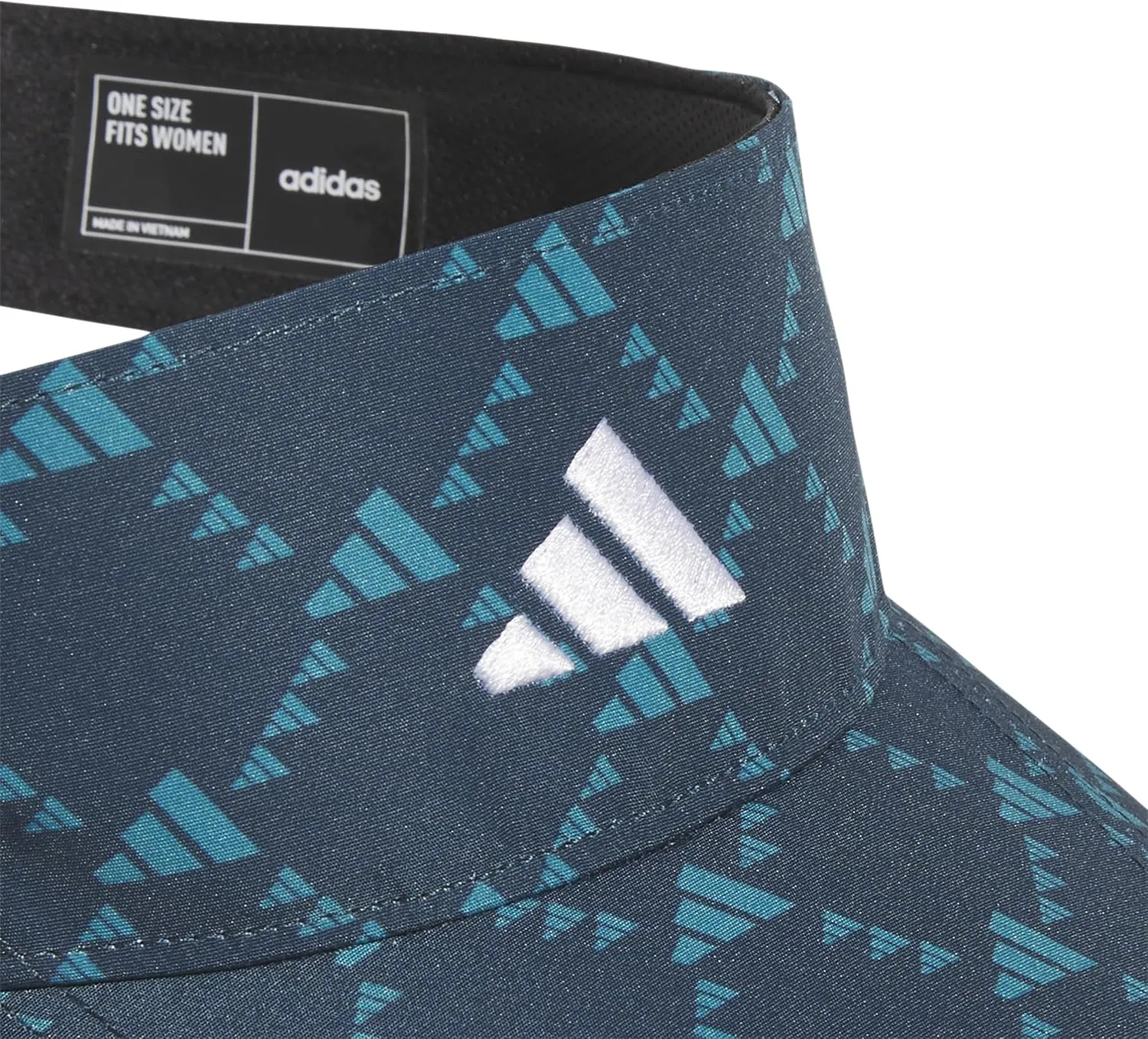 adidas Women's Monogram Print Fairway Golf Visor