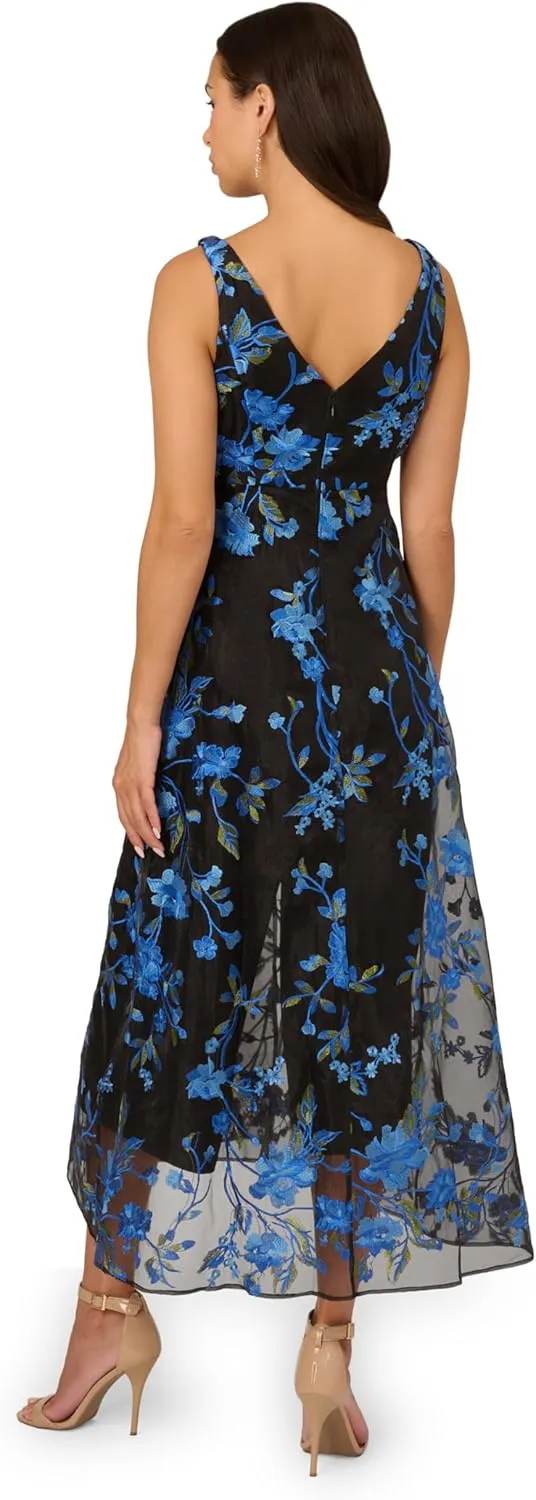 Adrianna Papell womens Embroidered Jumpsuit