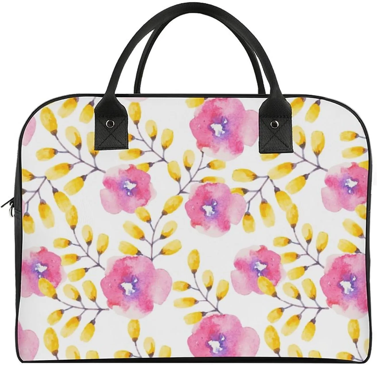 Adult High-capacity Nylon Berries Patterns Classic Handbag for Business Trip 13" X 19" X 8"