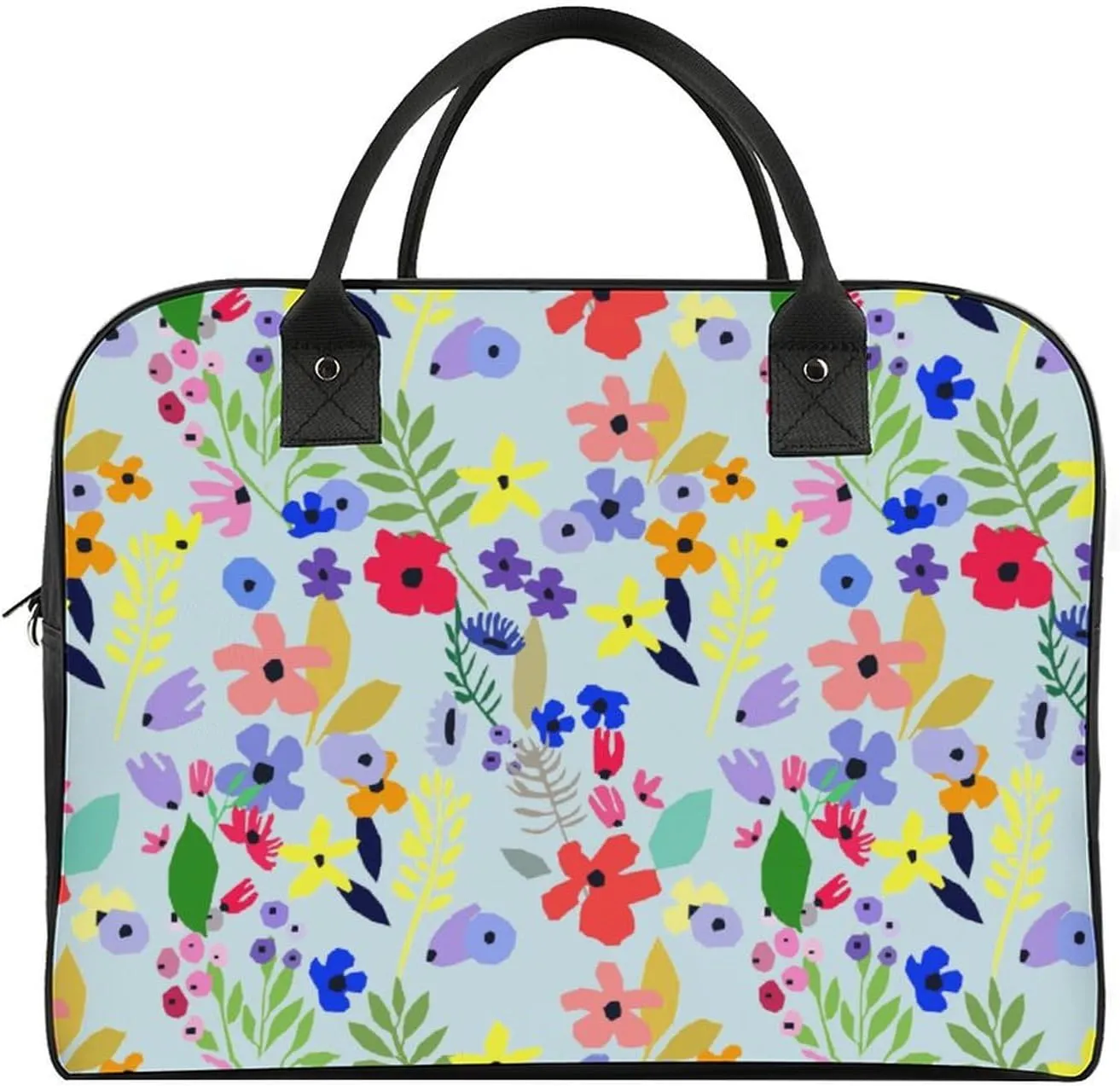 Adult High-capacity Nylon Berries Patterns Simple Handbag for Touring 13" X 19" X 8"