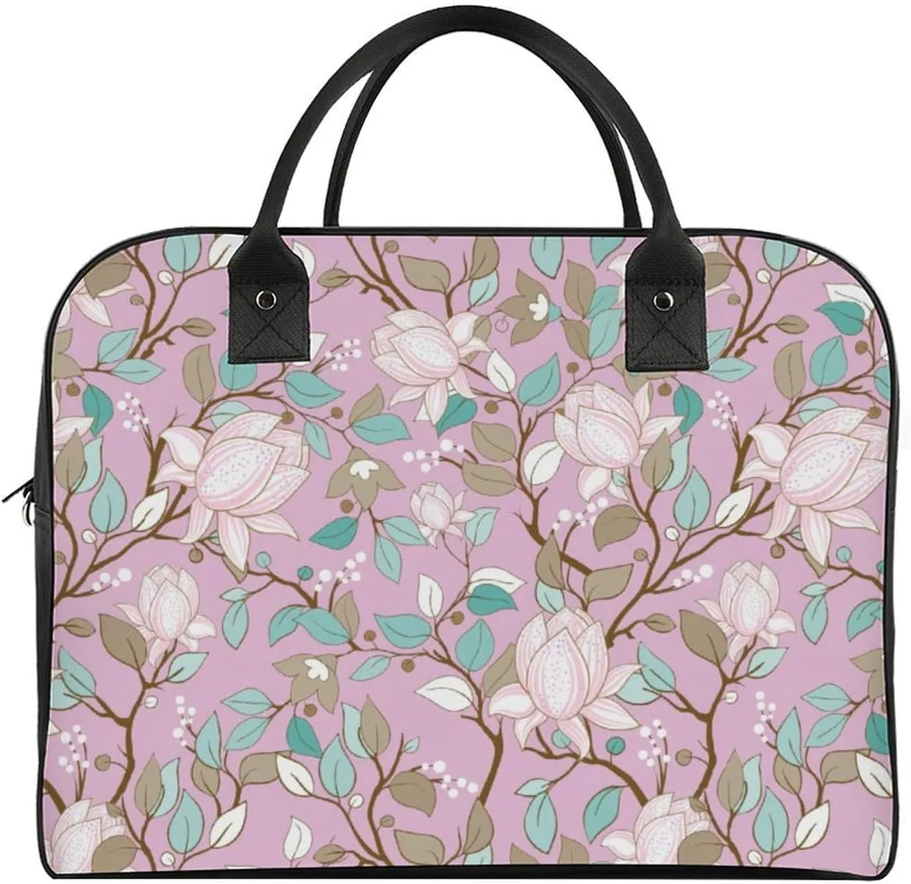 Adult High-capacity Nylon Colorful Butterfly Retro Handbag for Touring 13" X 19" X 8"