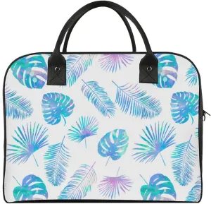 Adult Large Capacity Nylon Yellow Florals Stylish Handbag for Traveling 13" X 19" X 8"