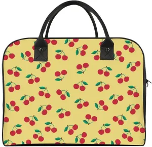 Adult Shoulder Nylon Cherries Stylish Handbag for Journey 13" X 19" X 8"