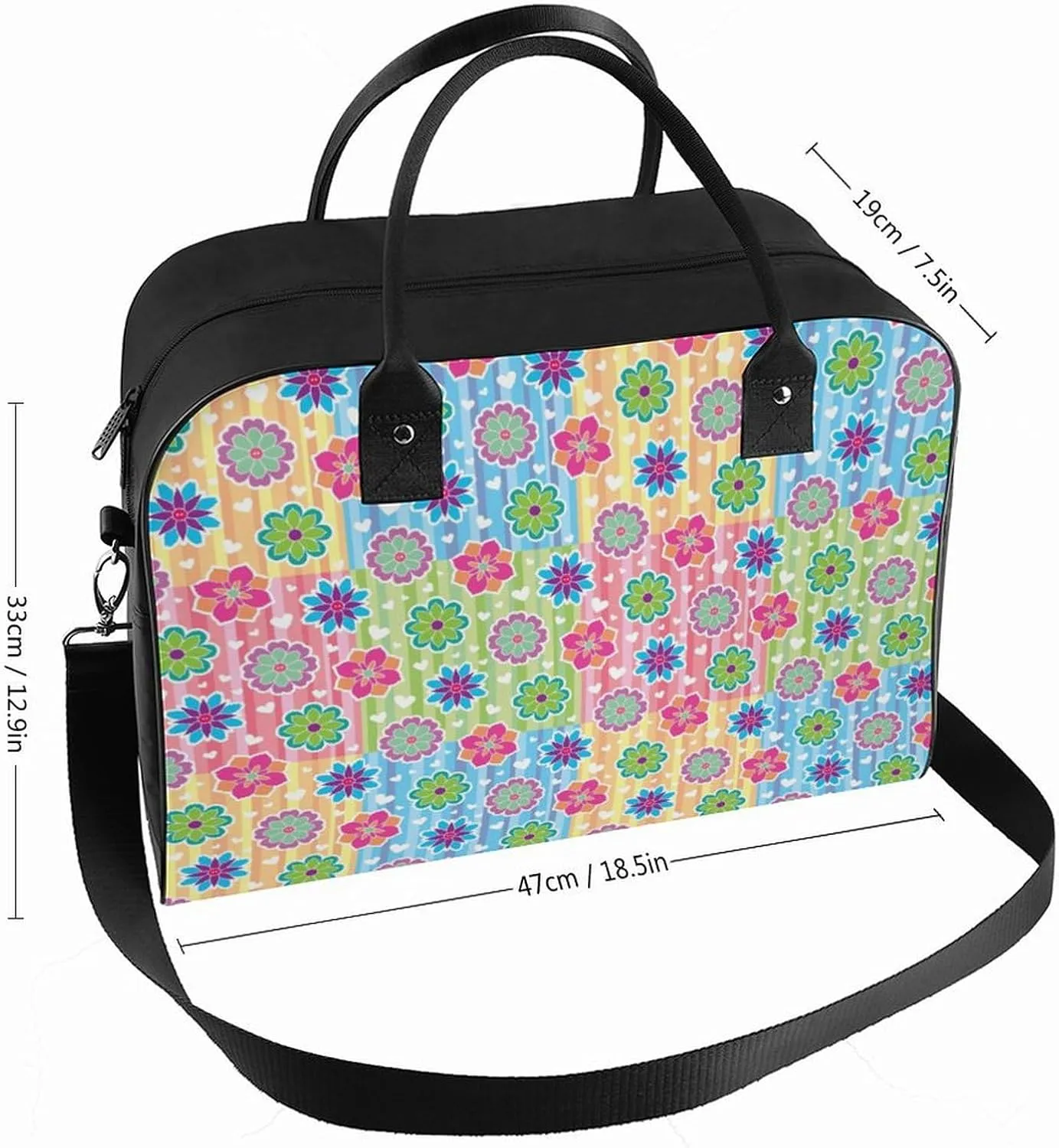 Adults Shoulder Nylon Ballet Dancer Aesthetic Handbag for Touring 13" X 19" X 8"