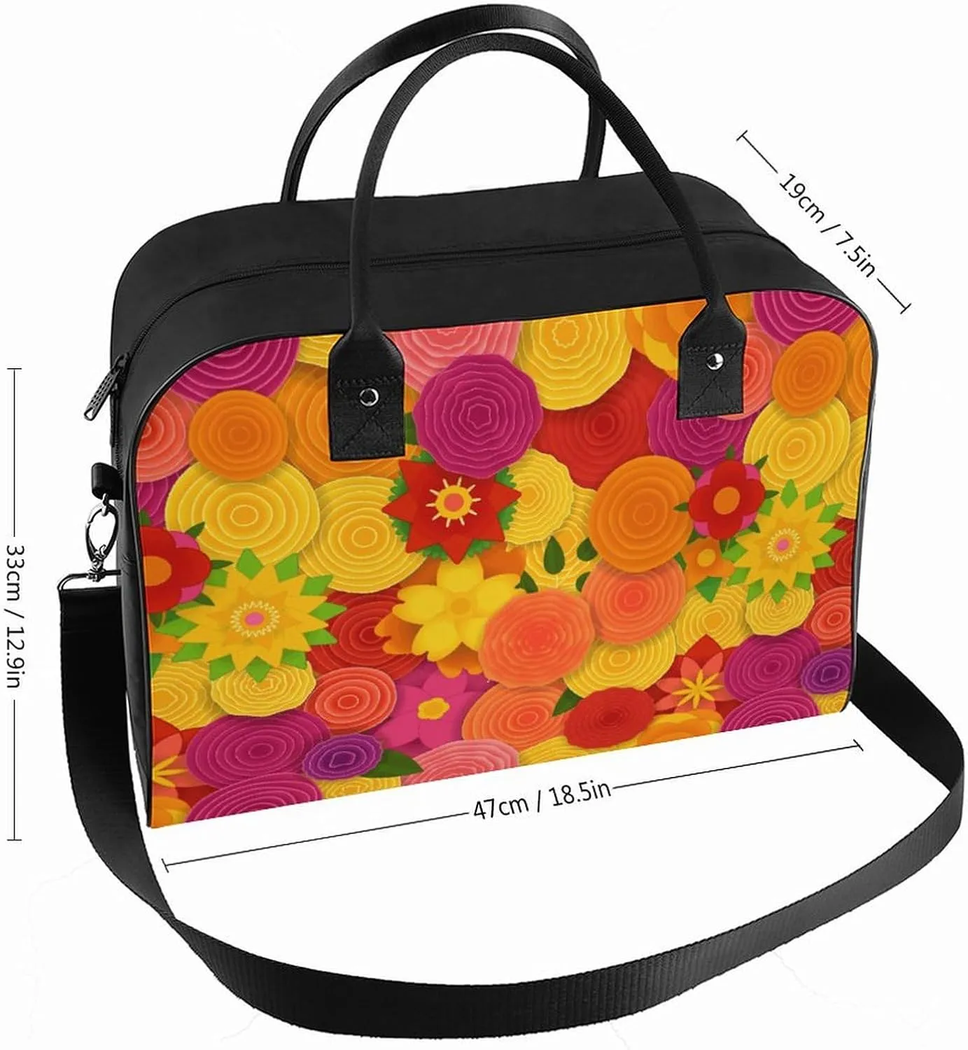 Adults Shoulder Nylon Santa Gifts Fashion Handbag for Journey 13" X 19" X 8"