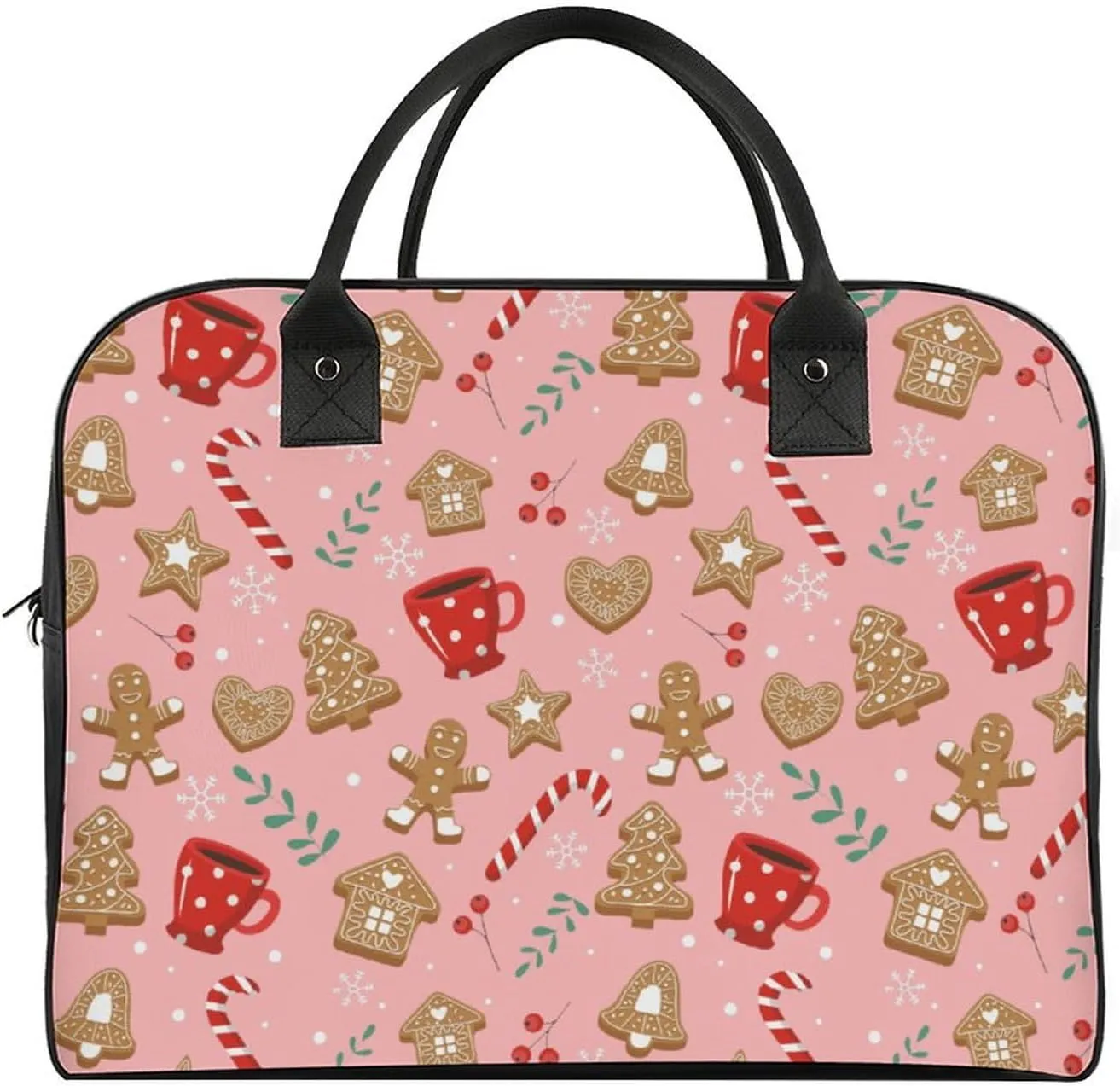 Adults Shoulder Nylon Santa Gifts Fashion Handbag for Journey 13" X 19" X 8"