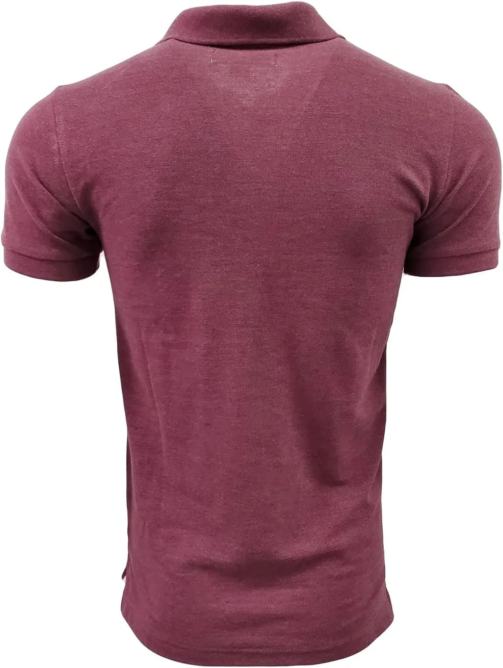 AEROPOSTALE Men's Solid Uniform Logo Rugby Polo Shirt
