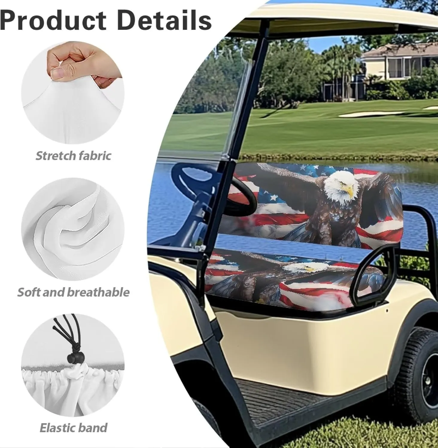 AFPANQZ Golf Cart Seat Cover Blanket - Breathable, Summer Use, Universal Fit, Anti-Dust & Scratch-Resistant Towel