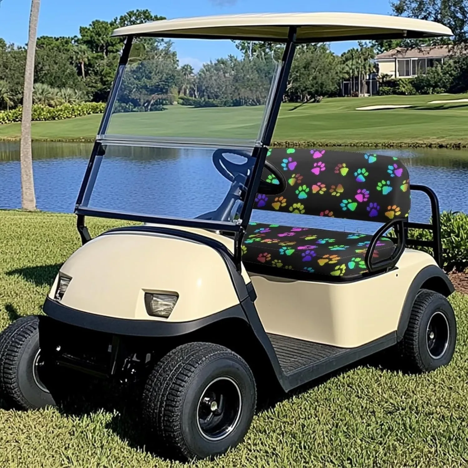 AFPANQZ Golf Cart Seat Cover Blanket - Breathable, Summer Use, Universal Fit, Anti-Dust & Scratch-Resistant Towel