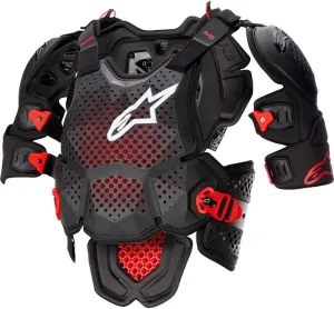 Alpinestars 6700523-1431-XXL: A-10 V2 Full Chest Protector Anthracite/Black/Red Xl/2X