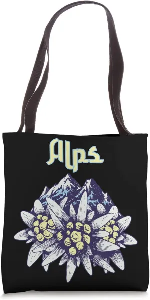 Alps Hiking Edelweiss Mountains Switzerland Edelweiß Tote Bag