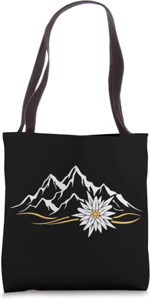 Alps Mountains Edelweiss Switzerland Edelweiß Alpine flower Tote Bag
