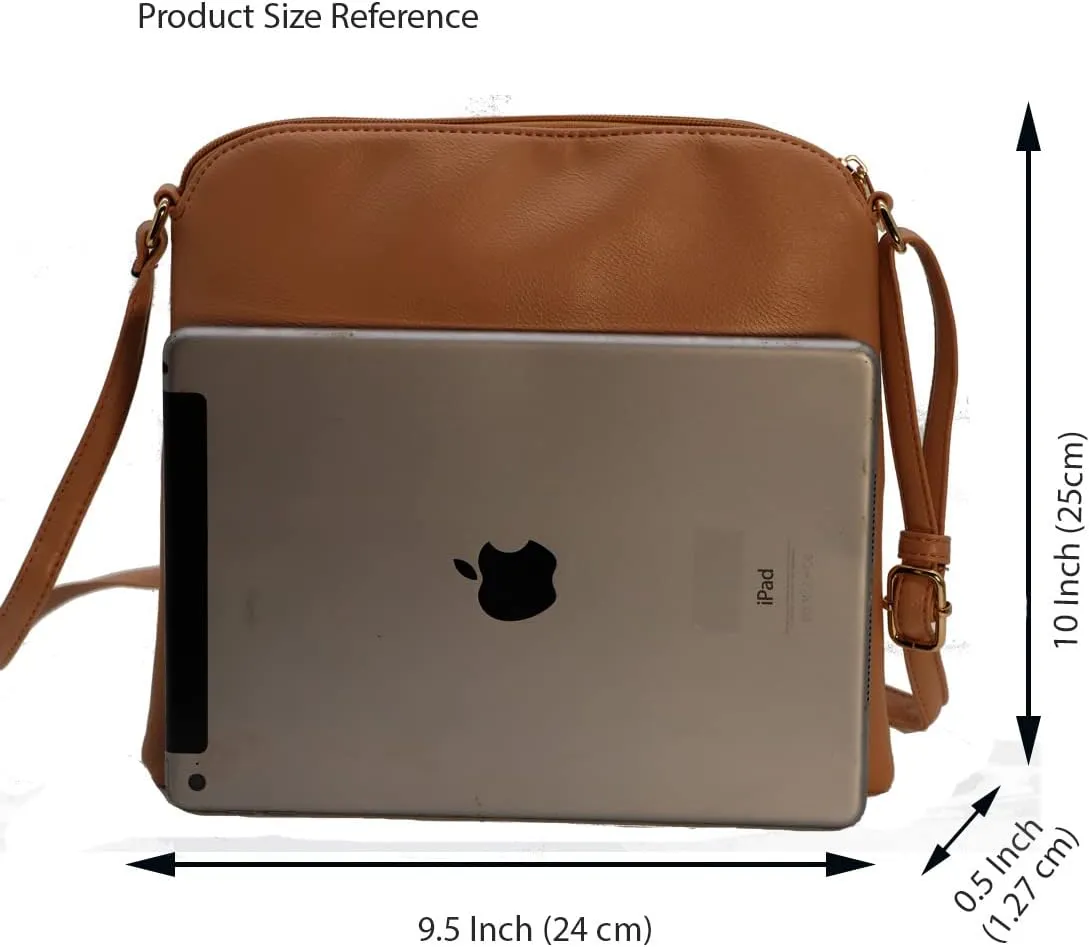 Amaze Medium Crossbody Bag for Women | Shoulder Handbags for Women with Multiple Compartments | PU Leather