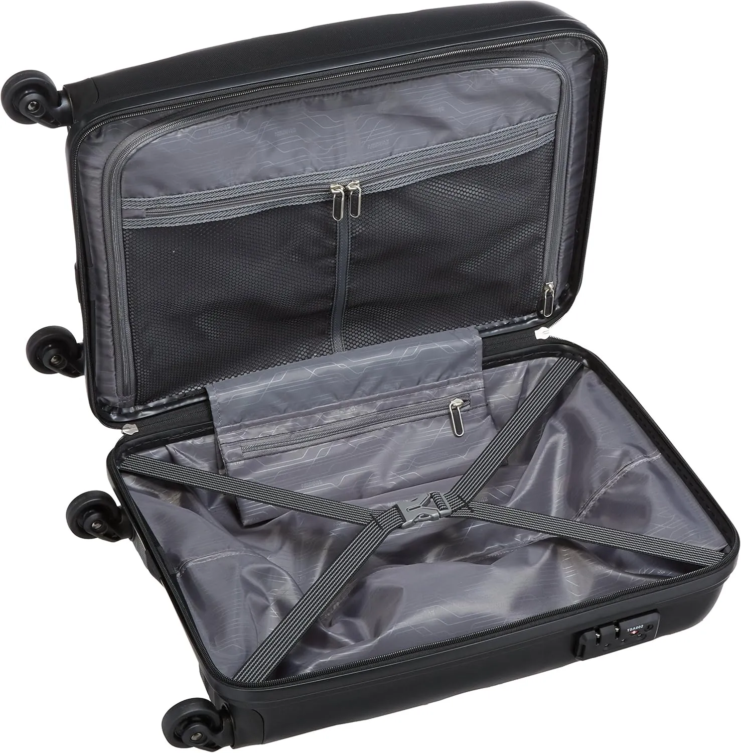 AMERICAN TOURISTER Hand Luggage, Black (Black), Spinner S (55 cm-31.5L)