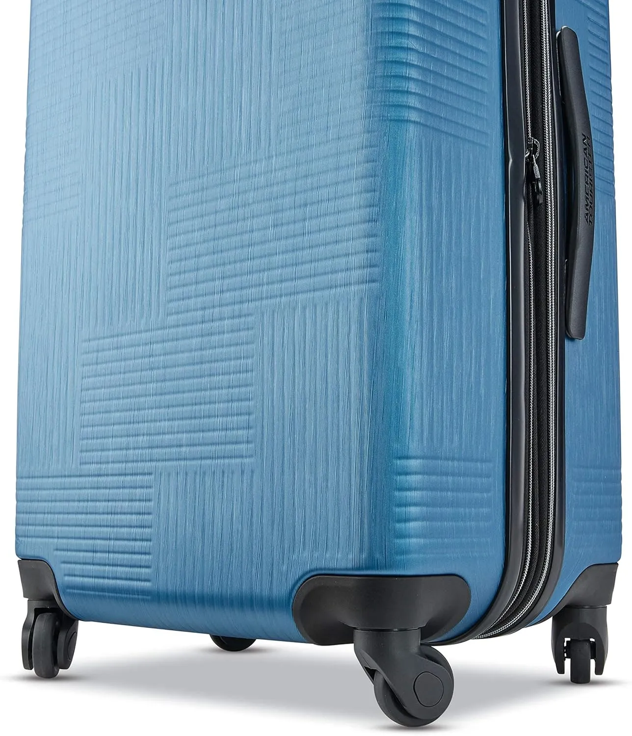 American Tourister Stratum XLT Expandable Hardside Luggage with Spinner Wheels, Blue Spruce, Carry-On 20-Inch