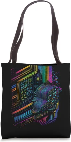 Analogue synthesiser electronic music modular life Tote Bag
