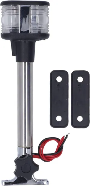 Anchor Light, Stainless Steel Aluminum PC LED Light LED Marine Navigation Anchor Light for Yacht Fishing Boat DC 12V‑24V