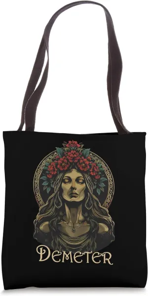 Ancient Greek Mythology Goddess Demeter Deity Tote Bag