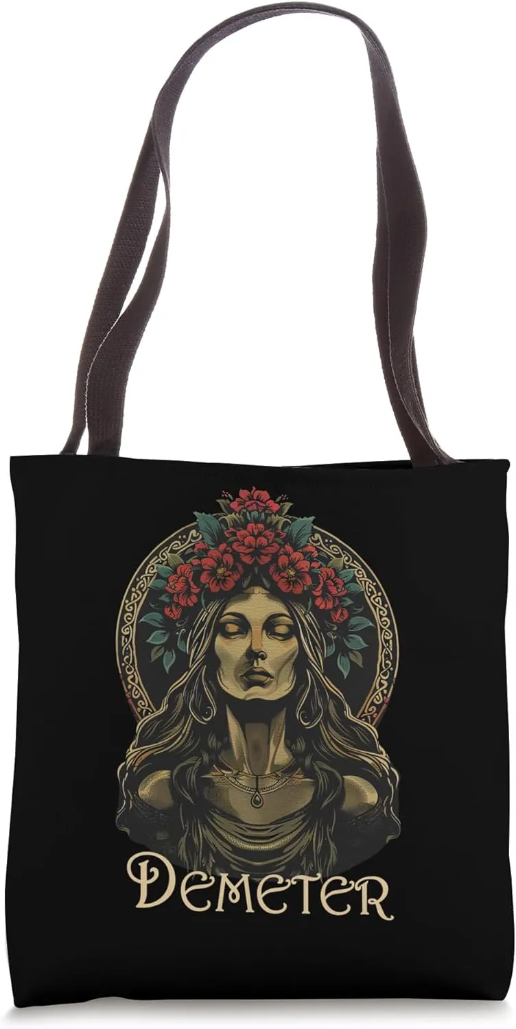 Ancient Greek Mythology Goddess Demeter Deity Tote Bag