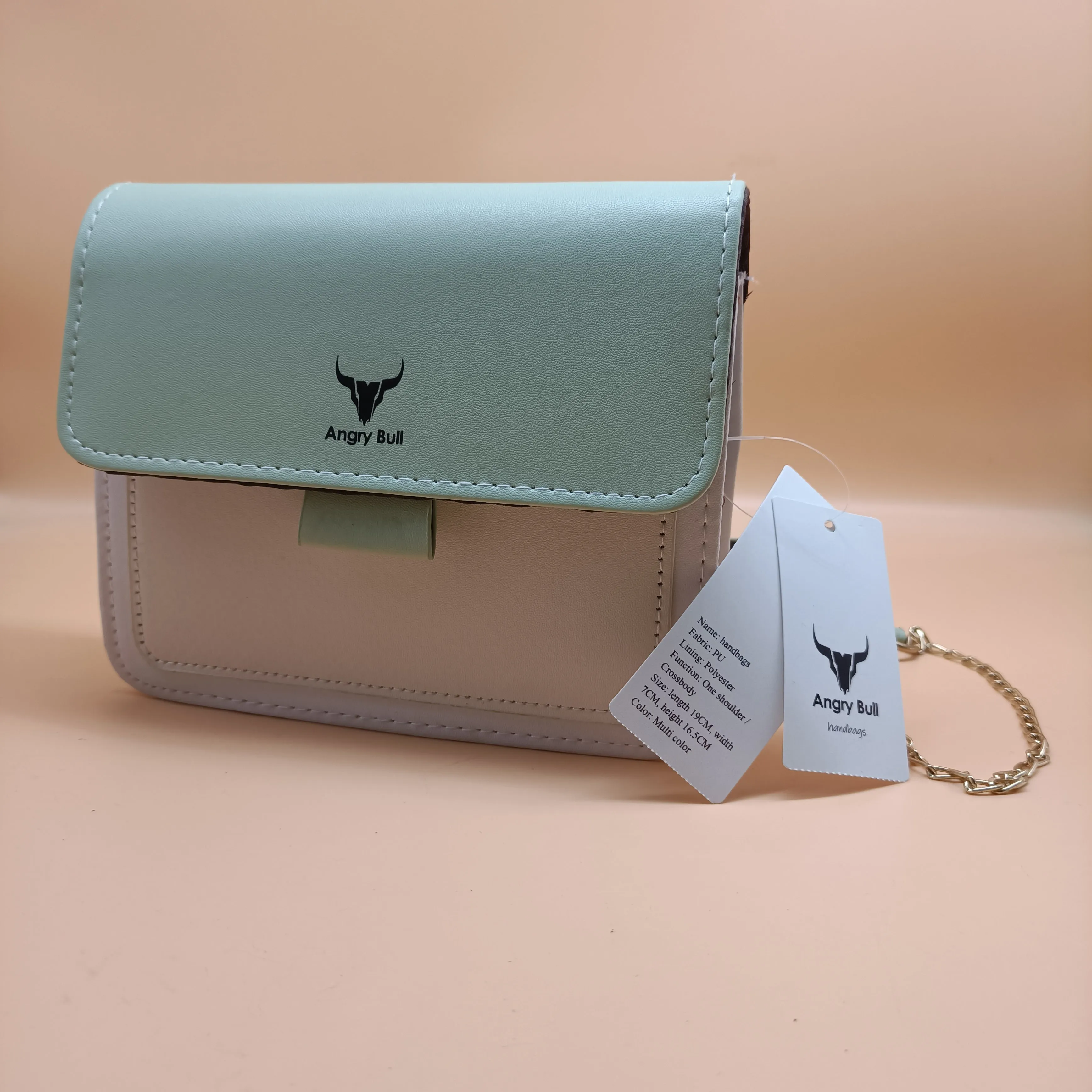 Angry Bull handbags,Women's crossbody bag small handbag PU leather shoulder bag wallet