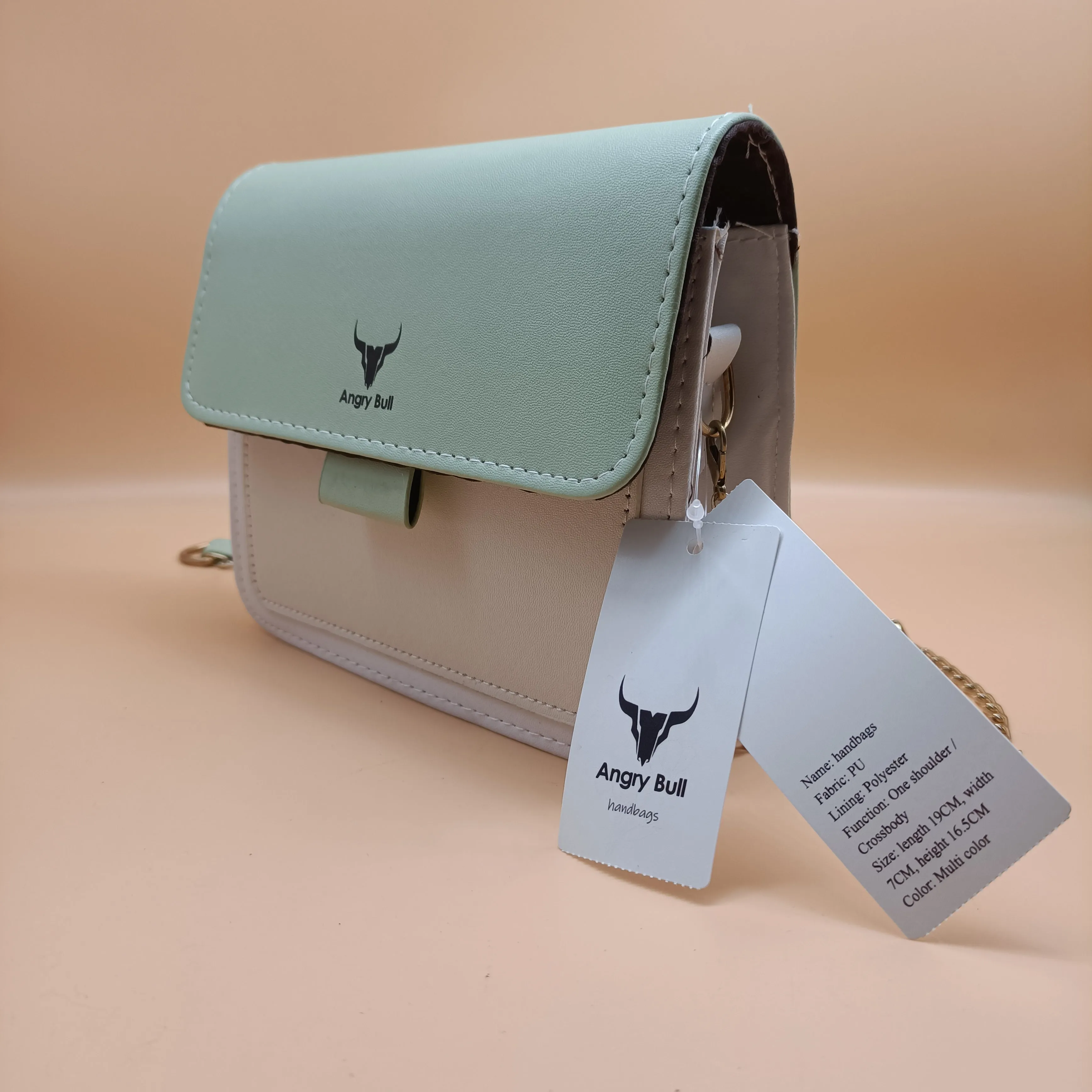 Angry Bull handbags,Women's crossbody bag small handbag PU leather shoulder bag wallet