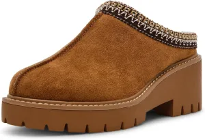 Anne Klein Womens Akdaylin Embellished Faux Fur Moccasins