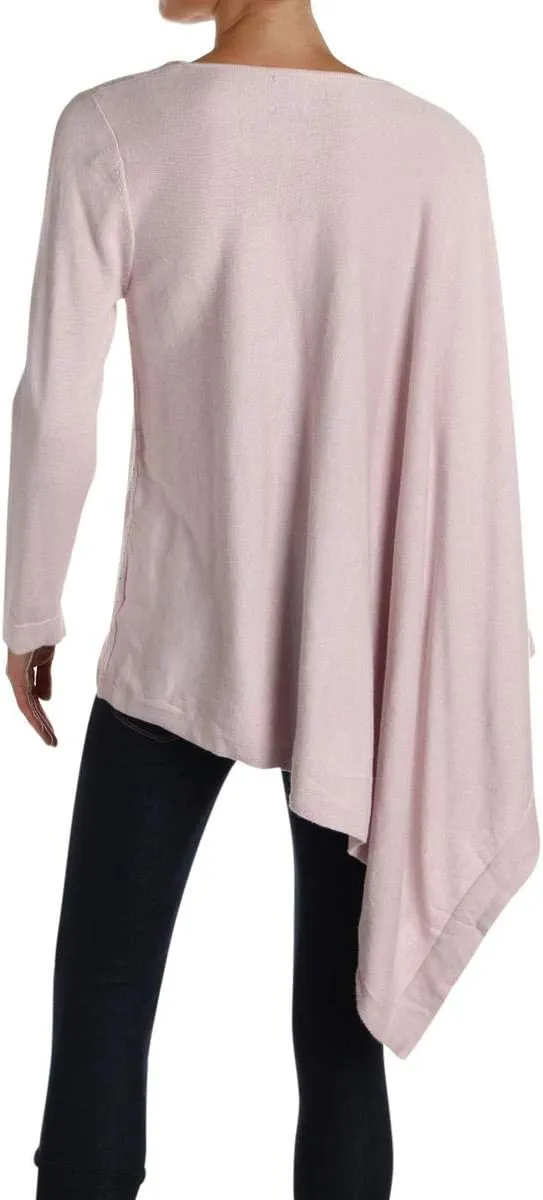Anne Klein Women's Embellished Asymmetric Poncho Sweater