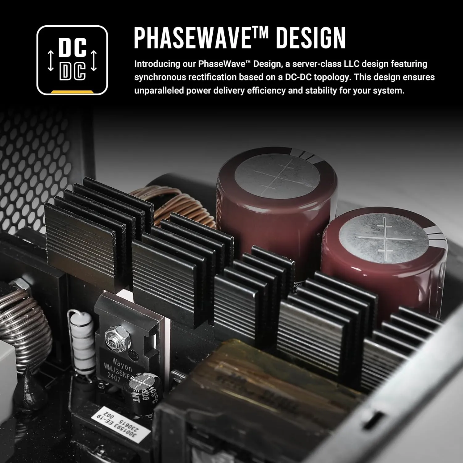 ANTEC GSK850 ATX3.1, 850W Full Modular PSU, 80 Plus Gold Certified, PCIE 5.1 Support, PhaseWave Design, Japanese Caps, Zero RPM Manager, 120mm Silent Fan, 7-Year Warranty