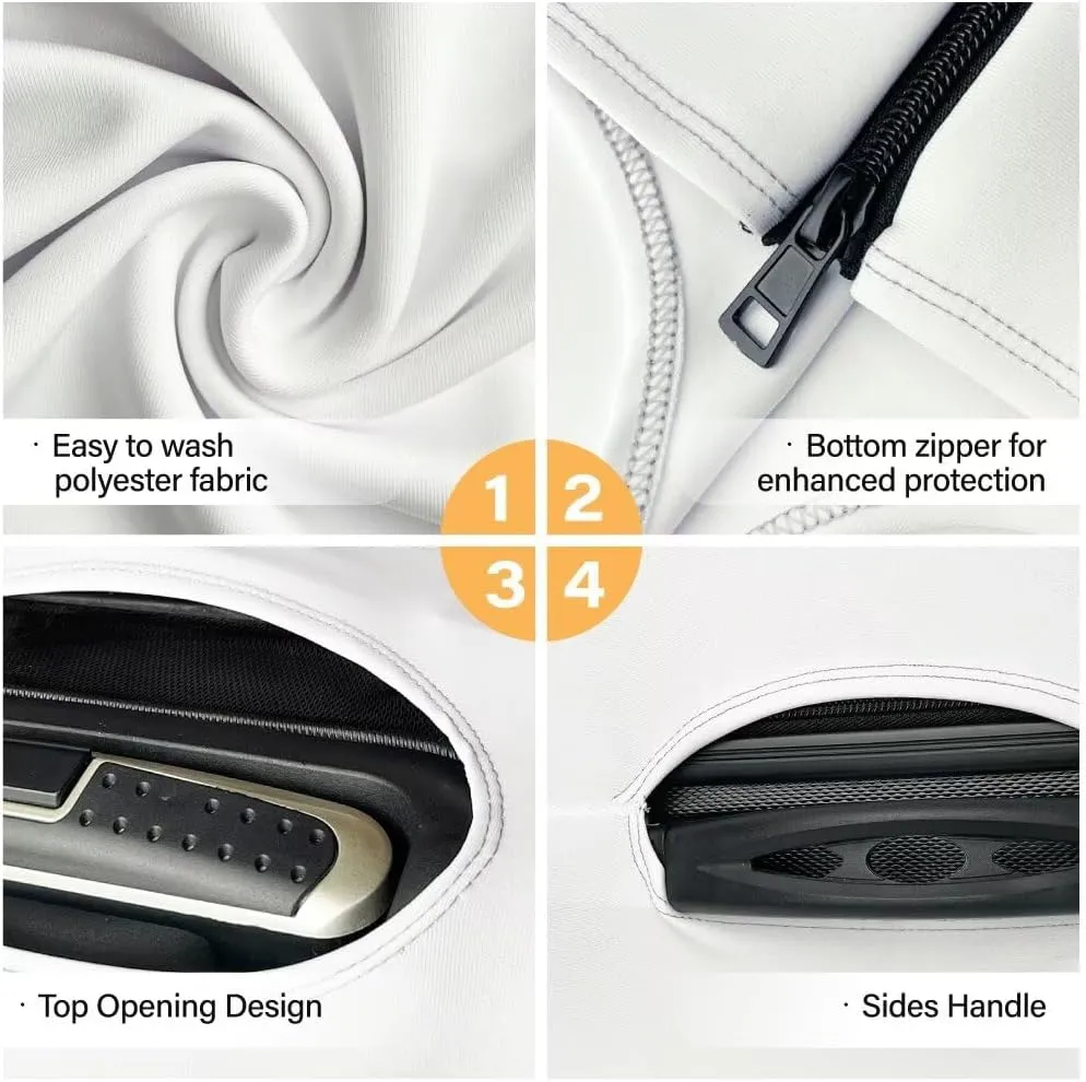 Anti Scratch Luggage Protector - Fashion Travel Bags Protective Cover Waterproof & Scratch-Resistant Covers Dustproof for Checked Suitcases Car Print