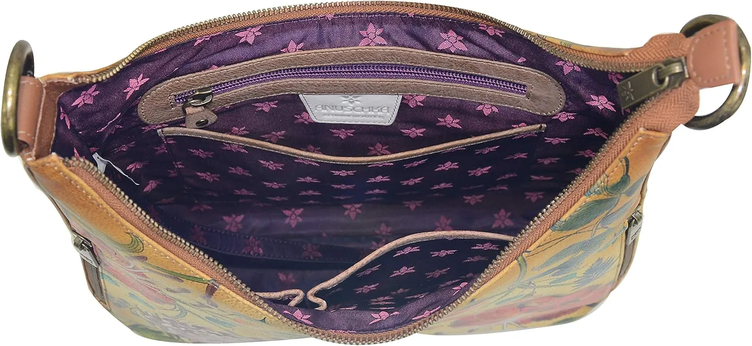 Anuschka Triple Compartment Crossbody-696