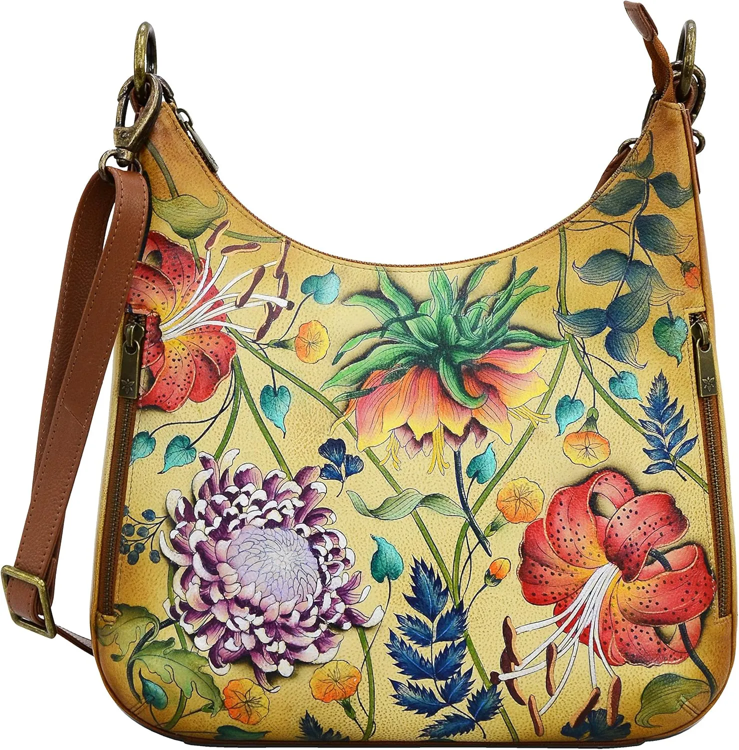 Anuschka Triple Compartment Crossbody-696