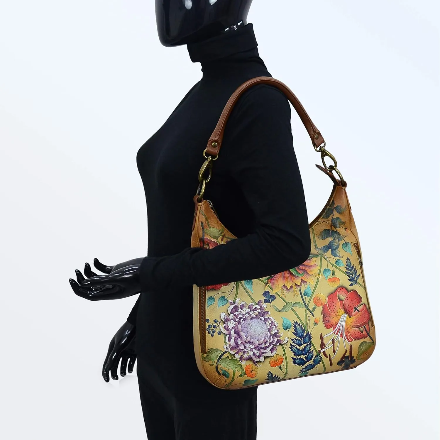 Anuschka Triple Compartment Crossbody-696