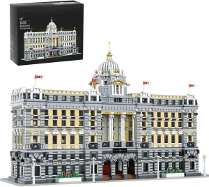 Architecture Landmarks Shanghai Bank Street View Building Set, Modular House Building Bricks for Adults, Modular MOC Buildings Bank - 10423 Pieces