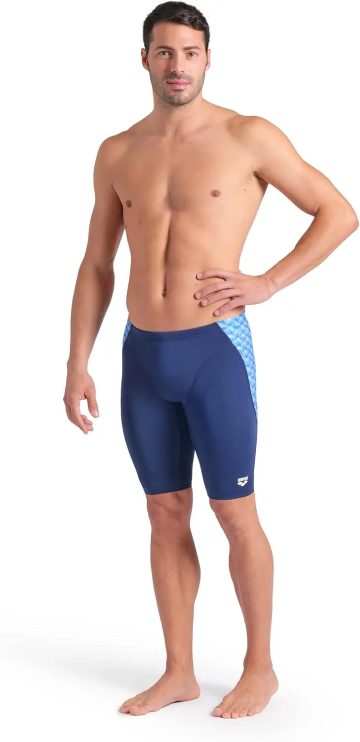 ARENA Men's Performance Monogram Swim Jammer Knee-Length Swimsuit Training Bathing Suit