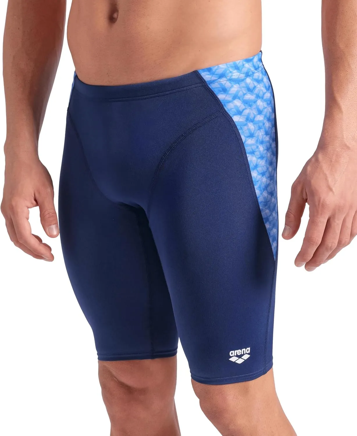 ARENA Men's Performance Monogram Swim Jammer Knee-Length Swimsuit Training Bathing Suit