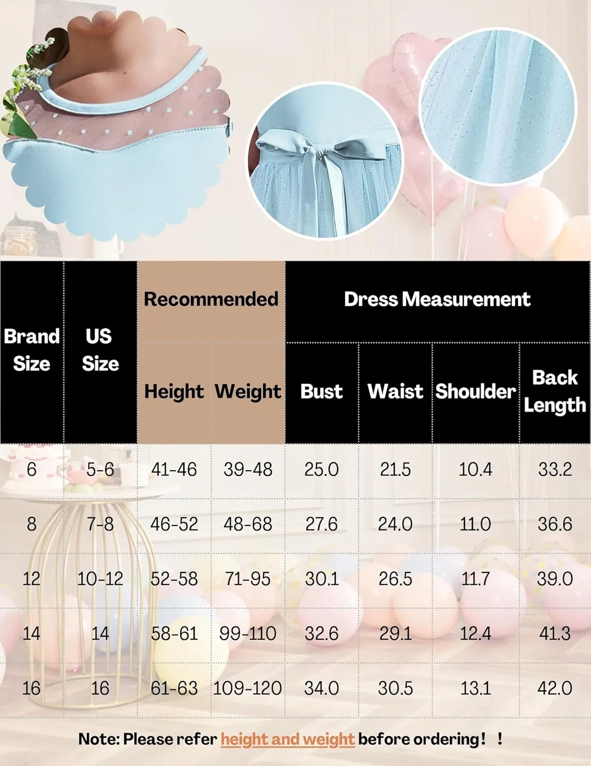Arshiner Girls Dresses Formal Party Wedding Tulle Sleeveless Contrast Mesh High Low Dress with Belt