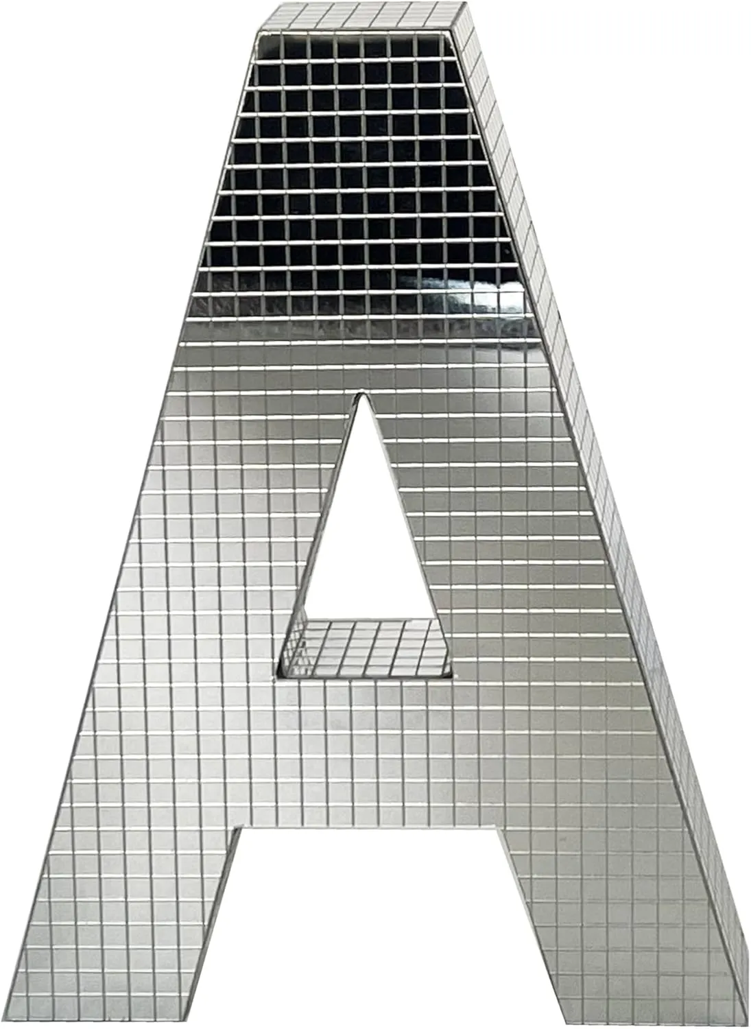 Ashland 7.75" Silver Disco Monogram Letter Spring Home Decor