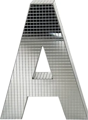 Ashland 7.75" Silver Disco Monogram Letter Spring Home Decor
