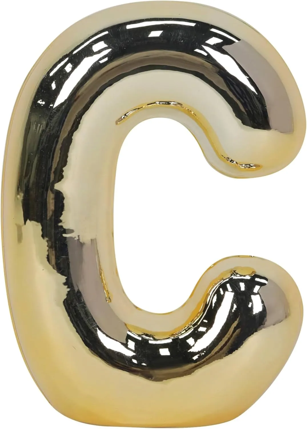 Ashland 8.5" Gold Bubble Ceramic Monogram Letter Spring Home Decor