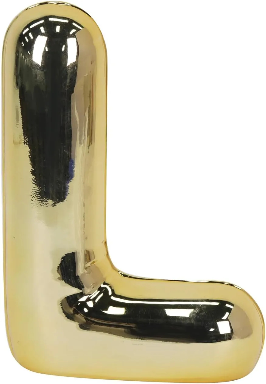 Ashland 8.5" Gold Bubble Ceramic Monogram Letter Spring Home Decor