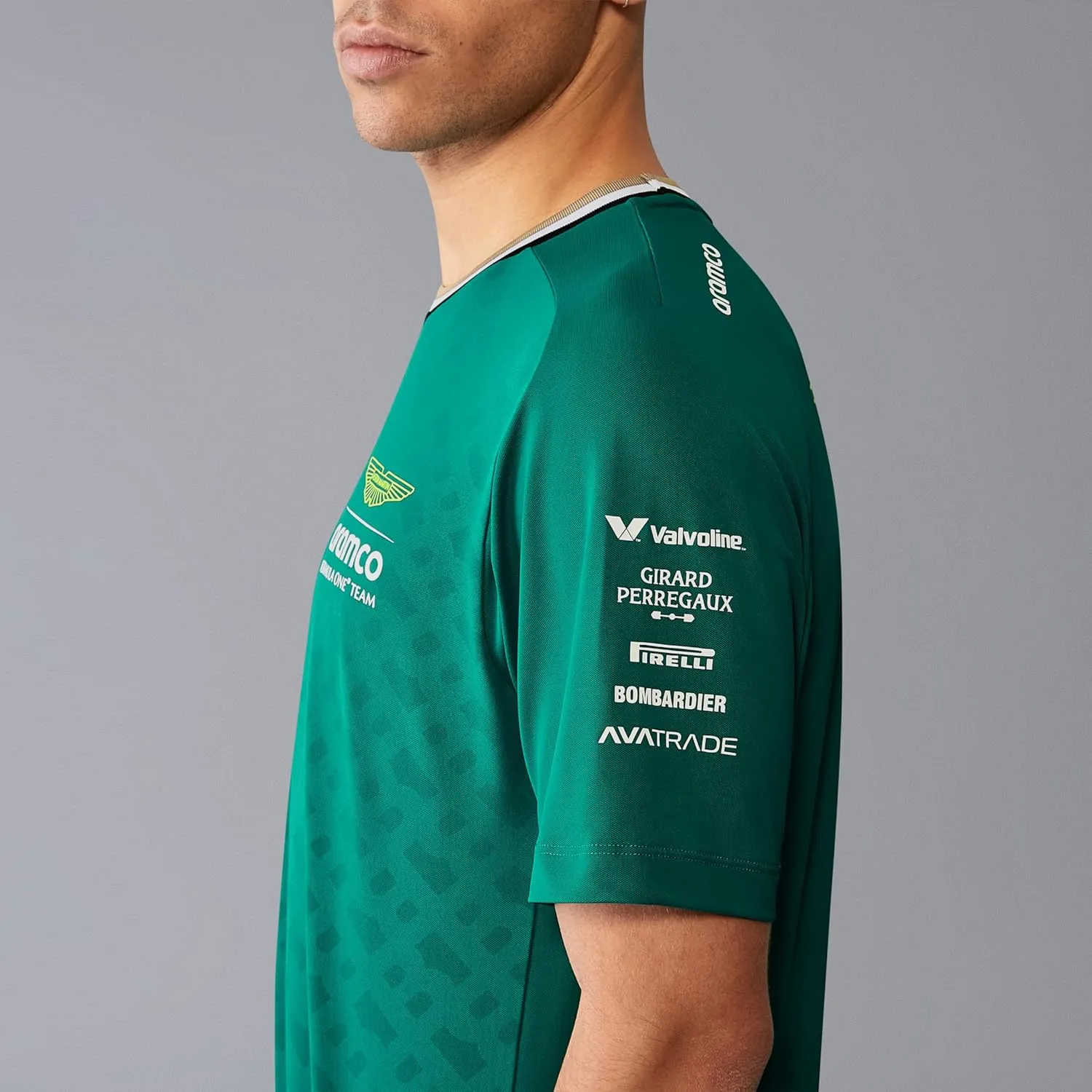 Aston Martin Men's F1 2024 Fernando Alonso Team Tshirt - Green