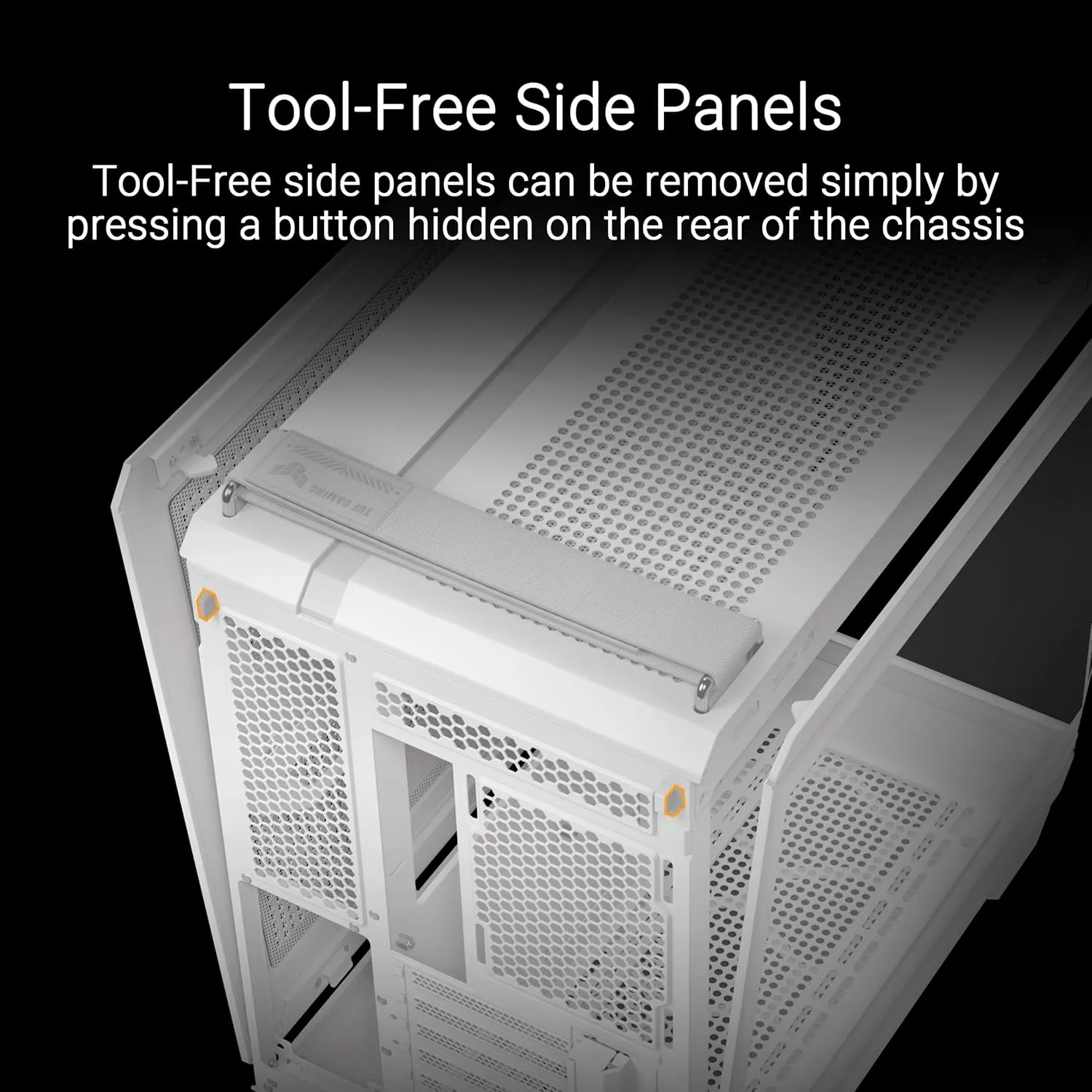 ASUS TUF Gaming GT502 Horizon ATX Mid-Tower Gaming Case (Boundless Panoramic Design, Dual-Chamber, Independent CPU and GPU Cooling Zones, Tool-Free Side Panels, USB 10 Gbps Type-C® Front Panel)