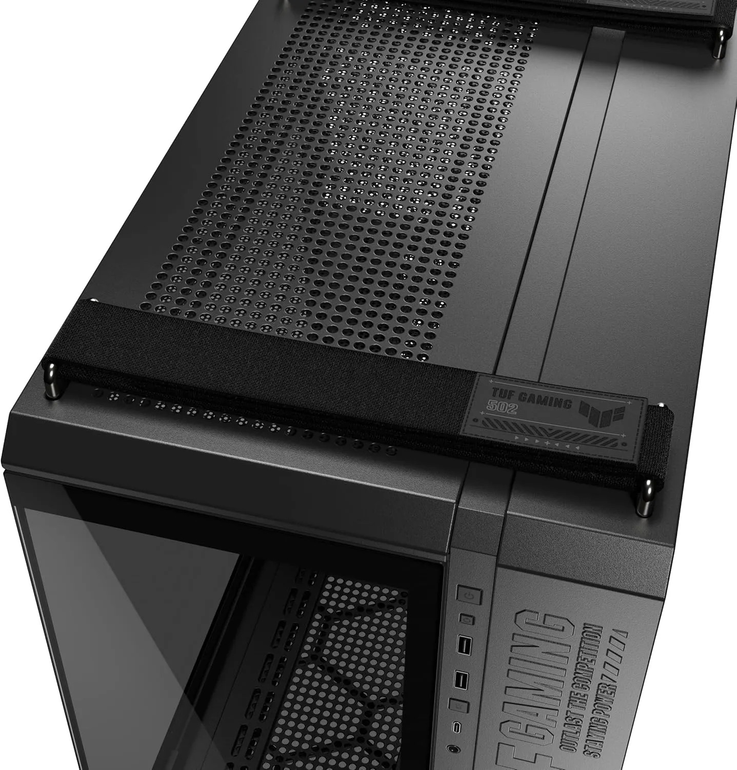 ASUS TUF Gaming GT502 Horizon ATX Mid-Tower Gaming Case (Boundless Panoramic Design, Dual-Chamber, Independent CPU and GPU Cooling Zones, Tool-Free Side Panels, USB 10 Gbps Type-C® Front Panel)