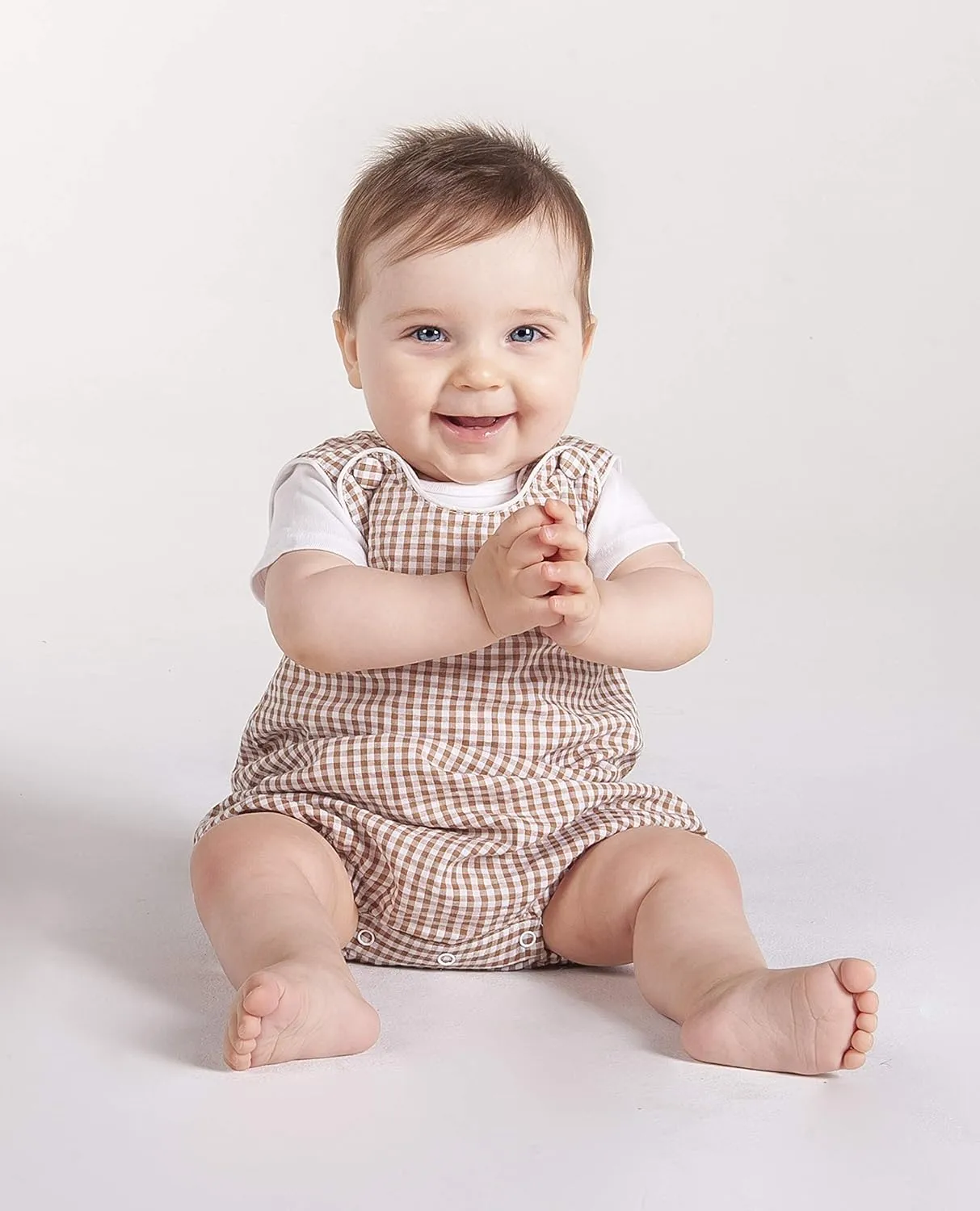 Baby & Toddler Boys and Girls Seersucker or Gingham One-Piece Bubble Romper