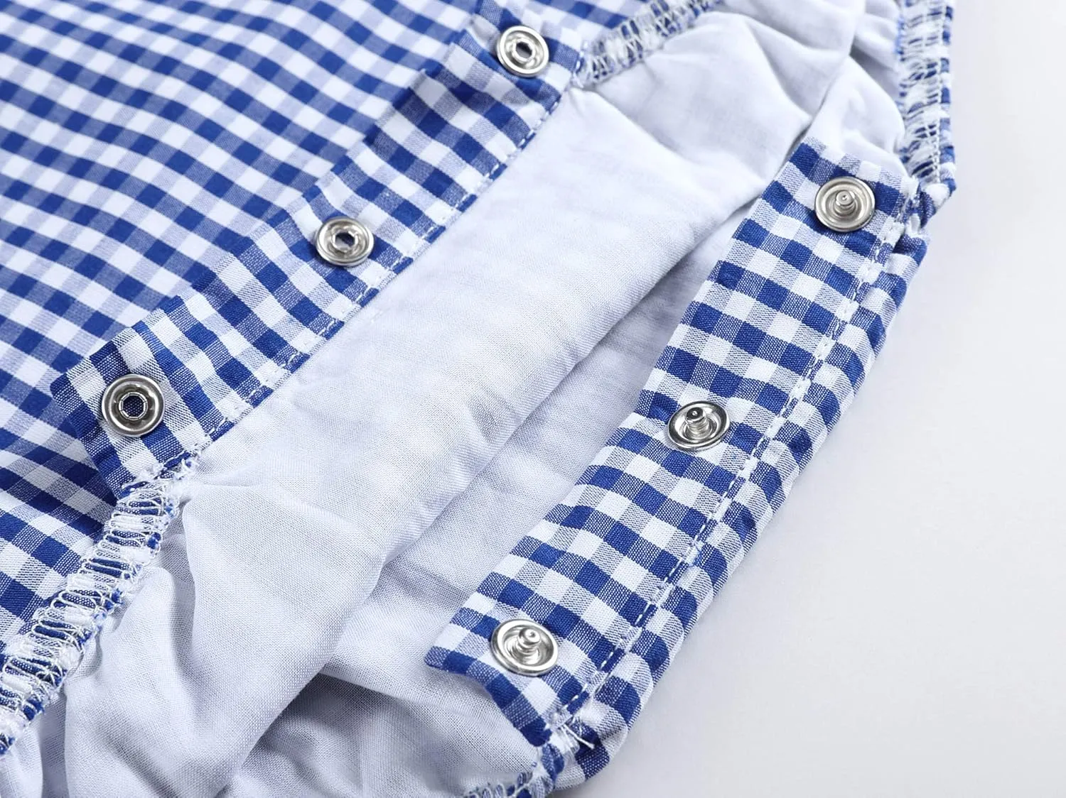 Baby & Toddler Boys and Girls Seersucker or Gingham One-Piece Bubble Romper