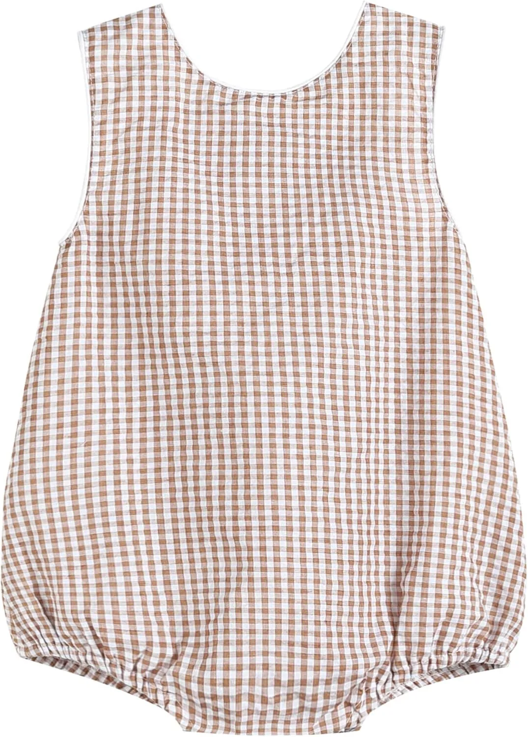 Baby & Toddler Boys and Girls Seersucker or Gingham One-Piece Bubble Romper