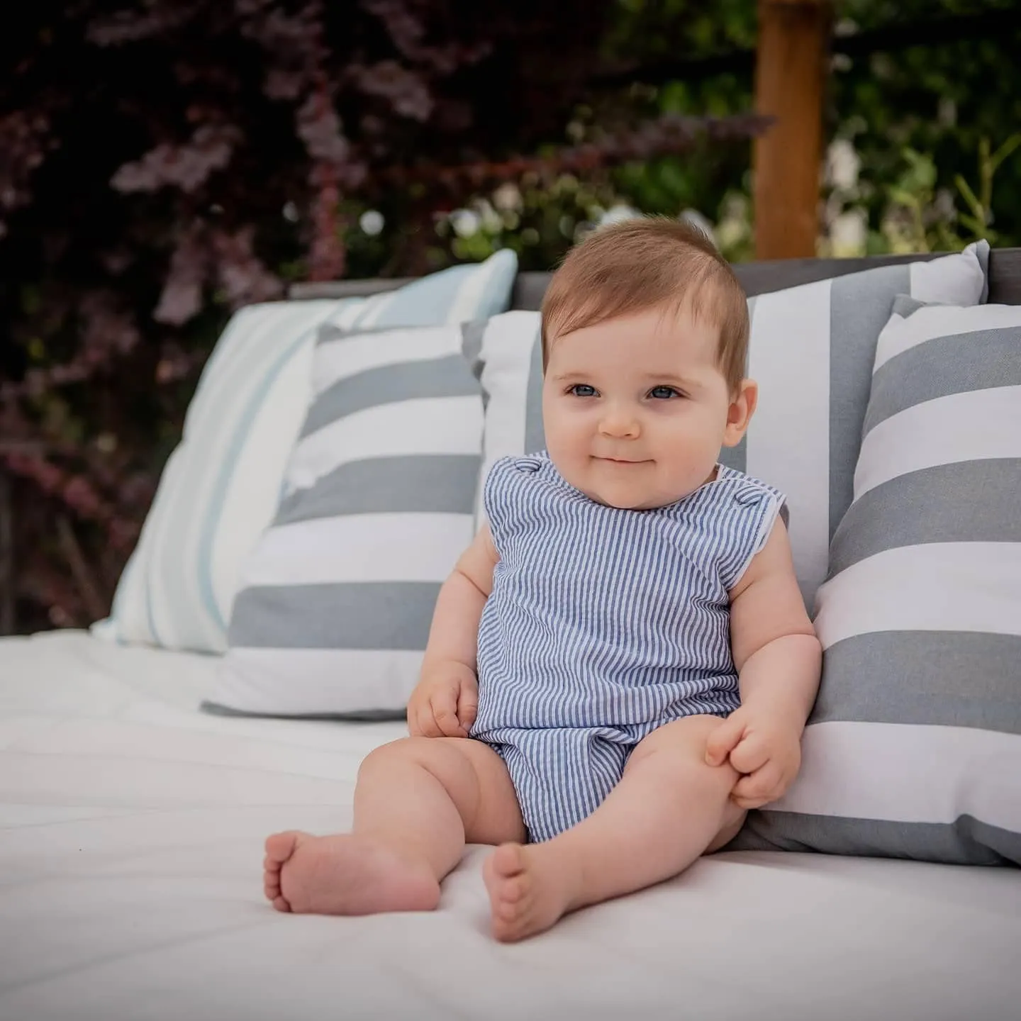 Baby & Toddler Boys and Girls Seersucker or Gingham One-Piece Bubble Romper
