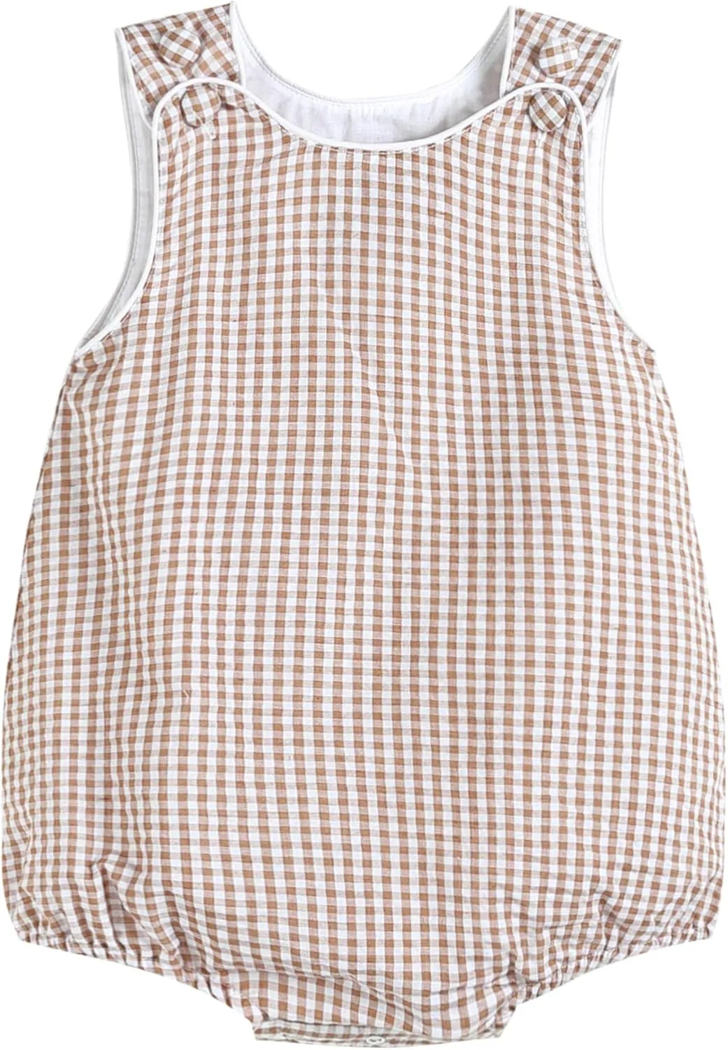 Baby & Toddler Boys and Girls Seersucker or Gingham One-Piece Bubble Romper