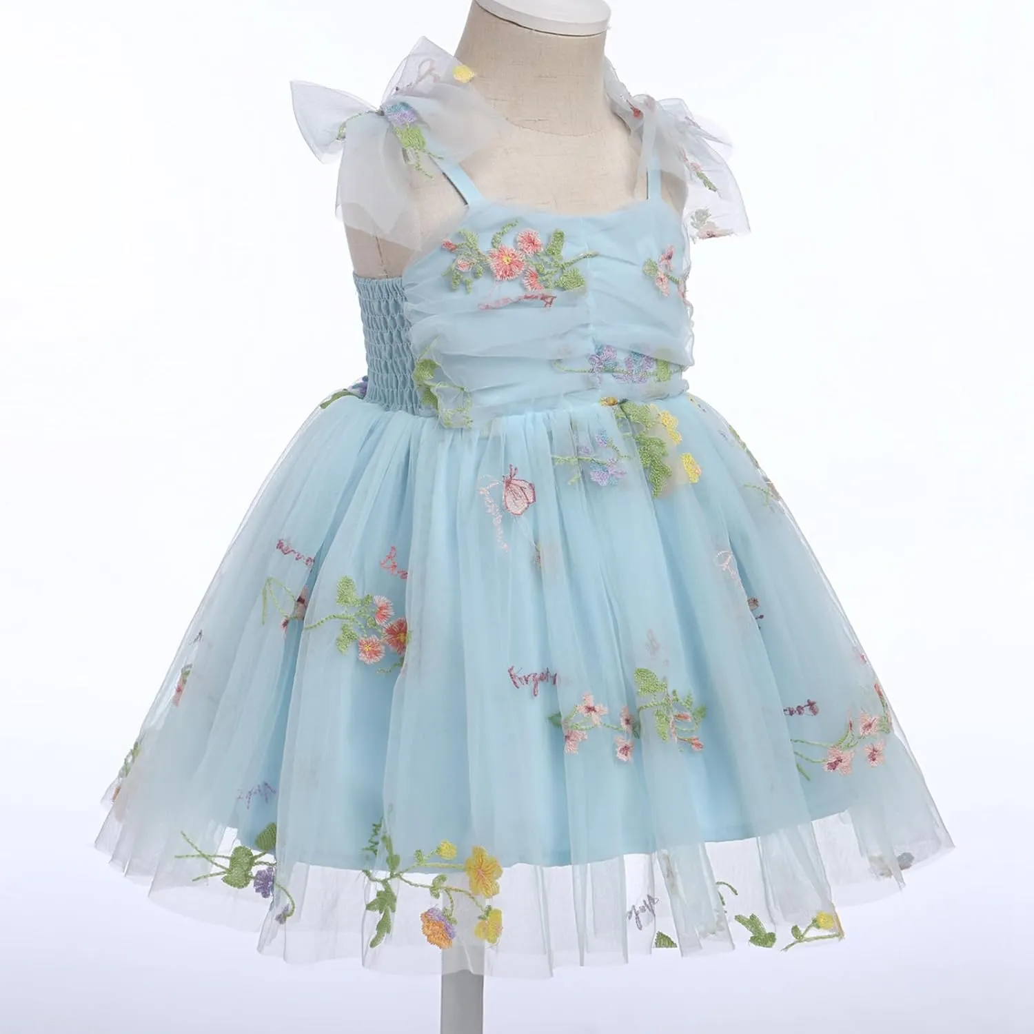 Baby Girls Tutu Dress Summer Sleeveless Backless Princess Birthday Party Dresses Sequin Ruffle Tulle Bowknot Sundress